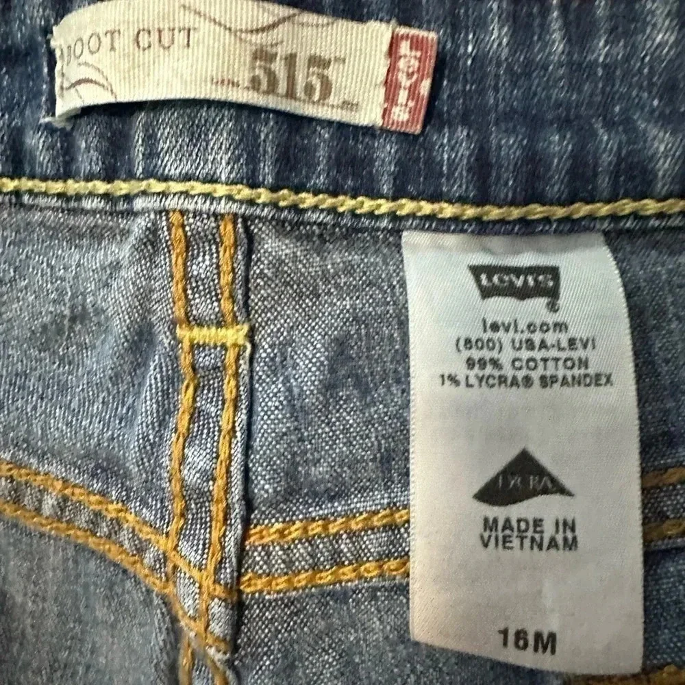 Levi's 515 Women's Bootcut Med Rise Denim Jeans Size 16M